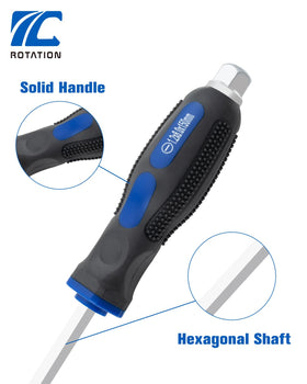 ROTATION chrome vanadium steel blades provide durable performance for frequent use.