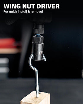 ROTATION deep impact sockets arranged for access in tight spaces
