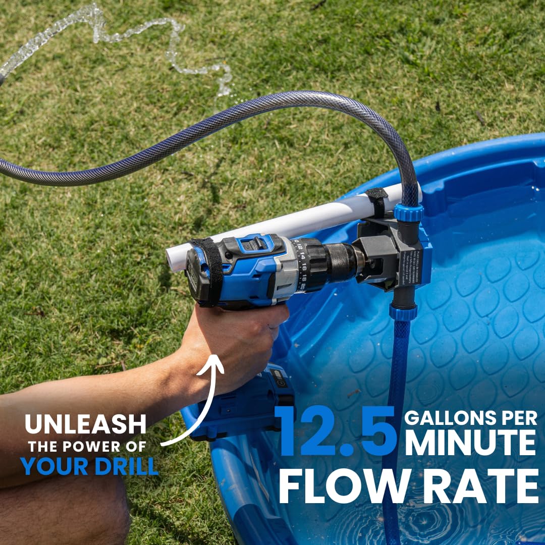 Delivers 12.5 gallons per minute for fast transfers.