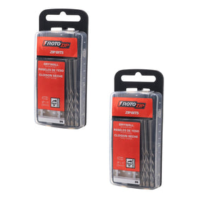 RotoZip 1/8-inch guide point drywall bits in a protective dispenser for easy storage.