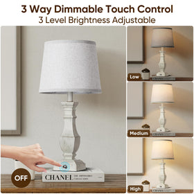 RottoGoon 22-inch resin lamp showcasing rustic farmhouse style.