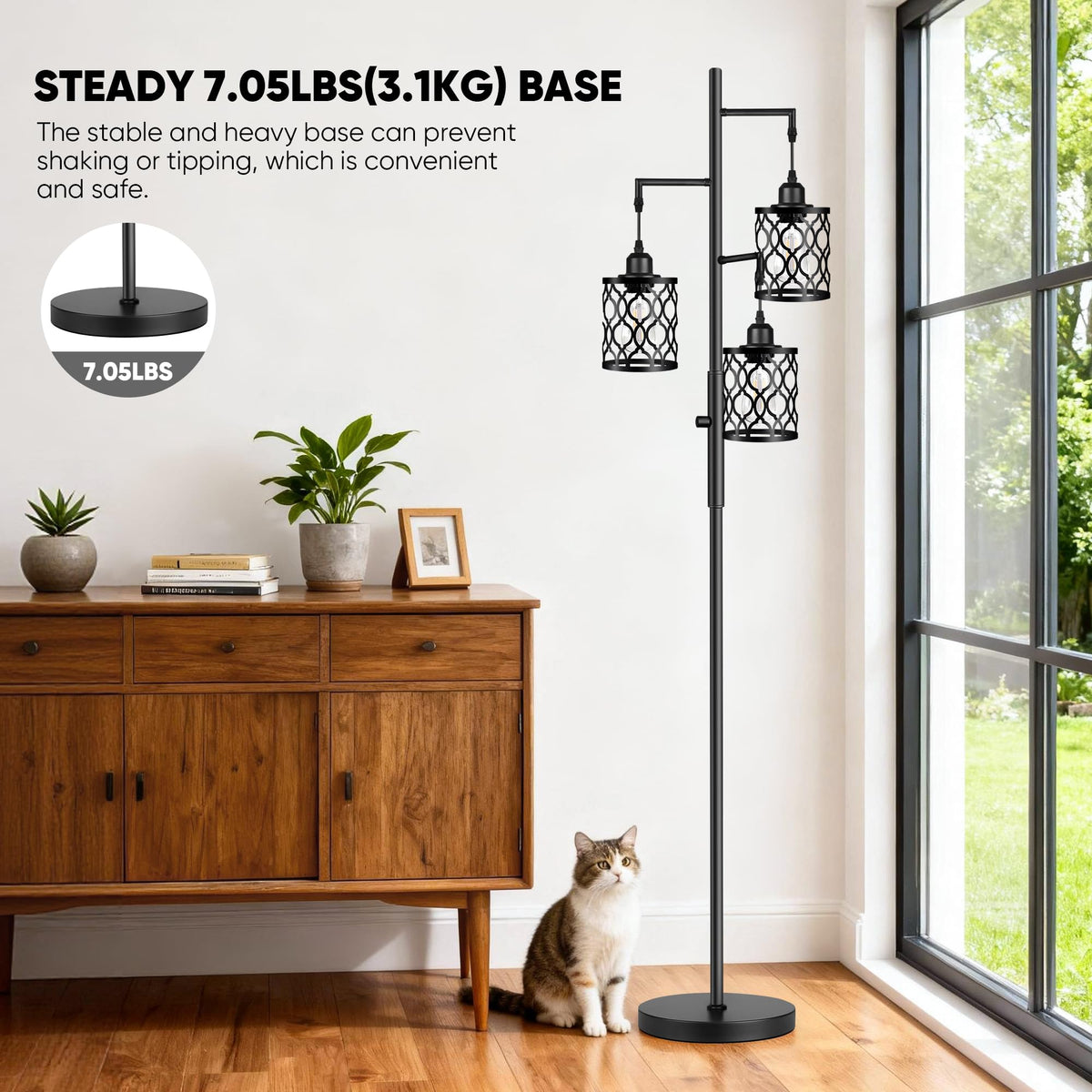 ROTTOGOON light includes three LED bulbs for quick warm lighting