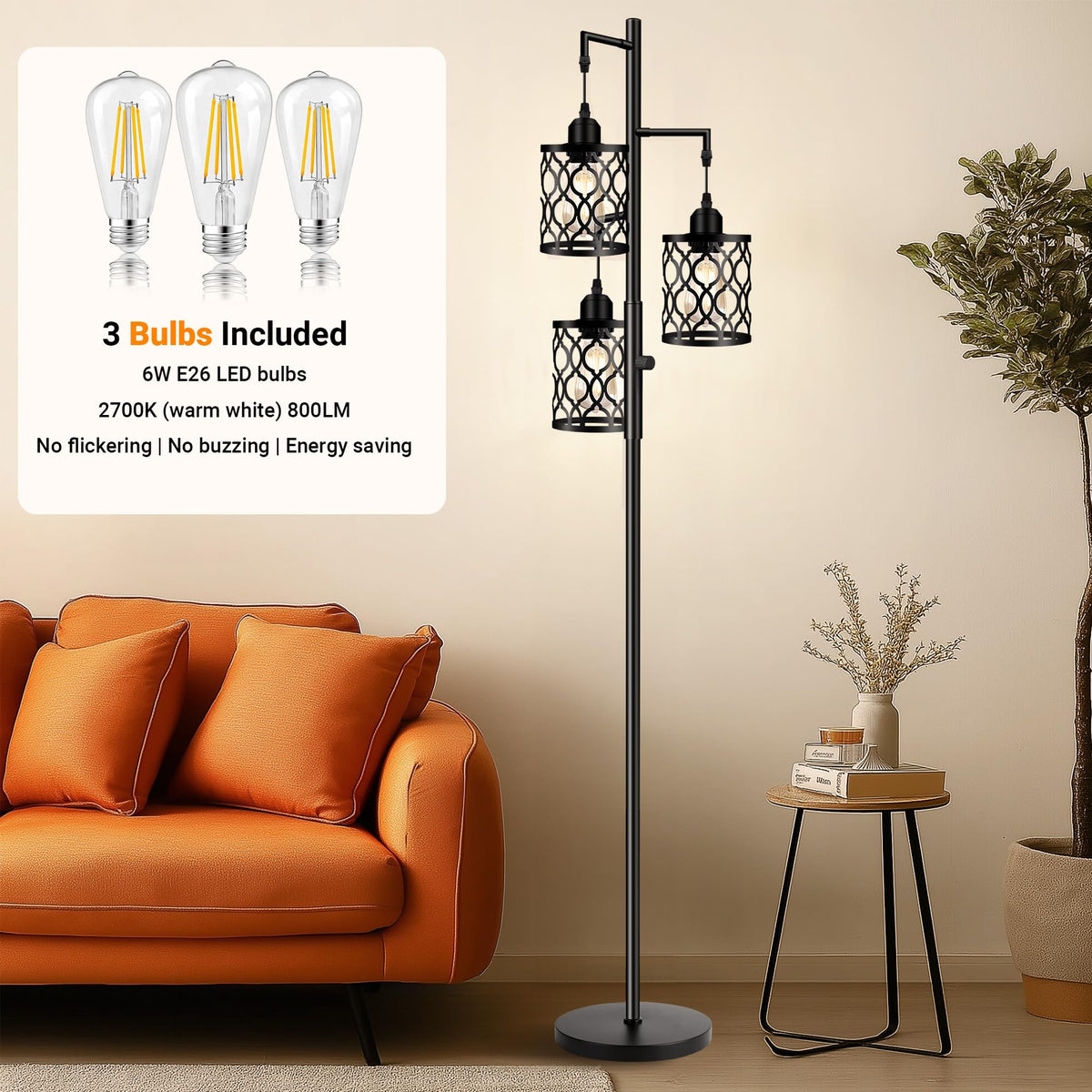 ROTTOGOON dimmable lamp emits warm 2700K light for cozy evenings
