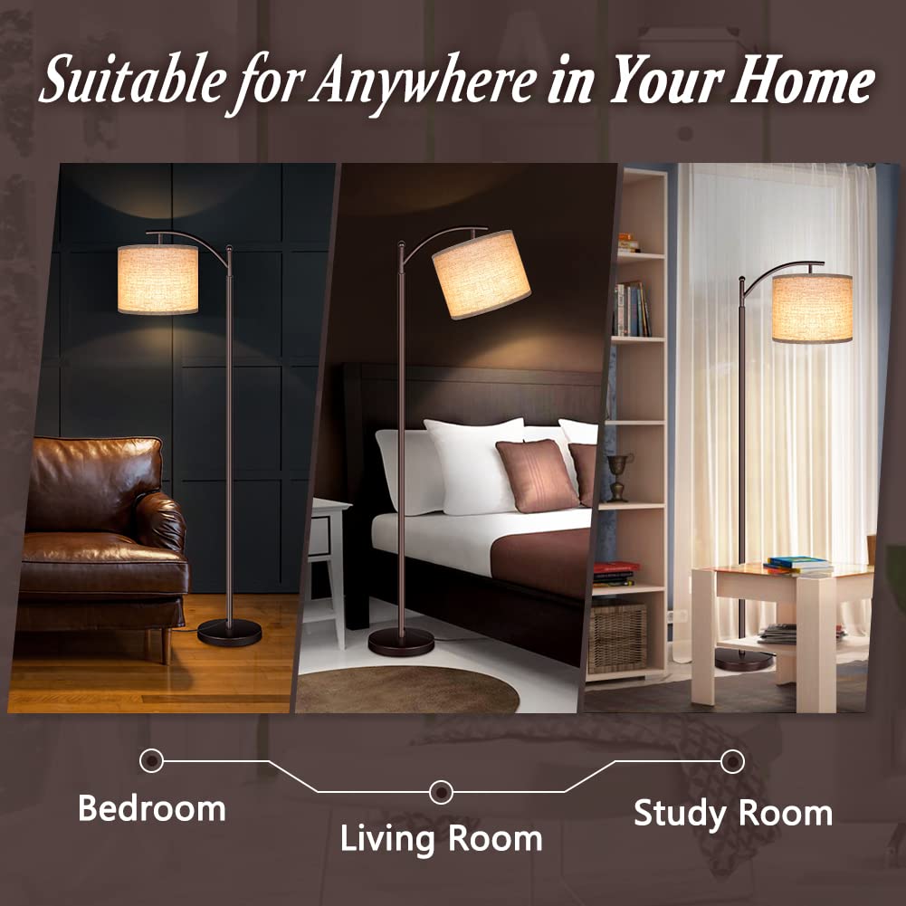 RottoGoon lamp shown in a bedroom or office setup for ambient lighting.