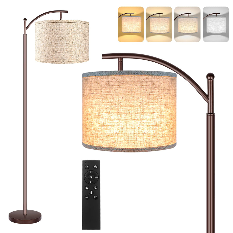 RottoGoon floor lamp dimmable brightness for precise living room lighting