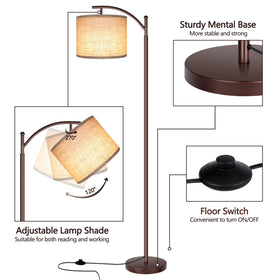 RottoGoon rotating head directs light for reading and tasks.