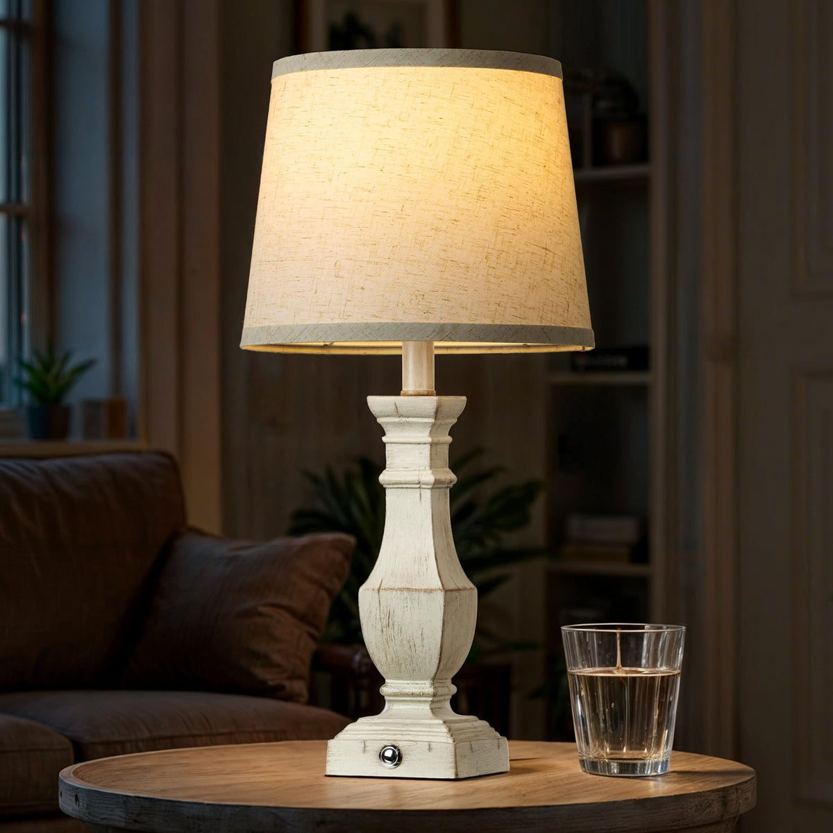 RottoGoon two lamps on a nightstand for balanced lighting.