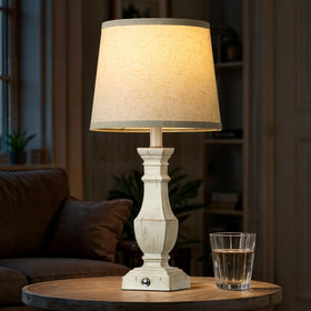 RottoGoon two lamps on a nightstand for balanced lighting.