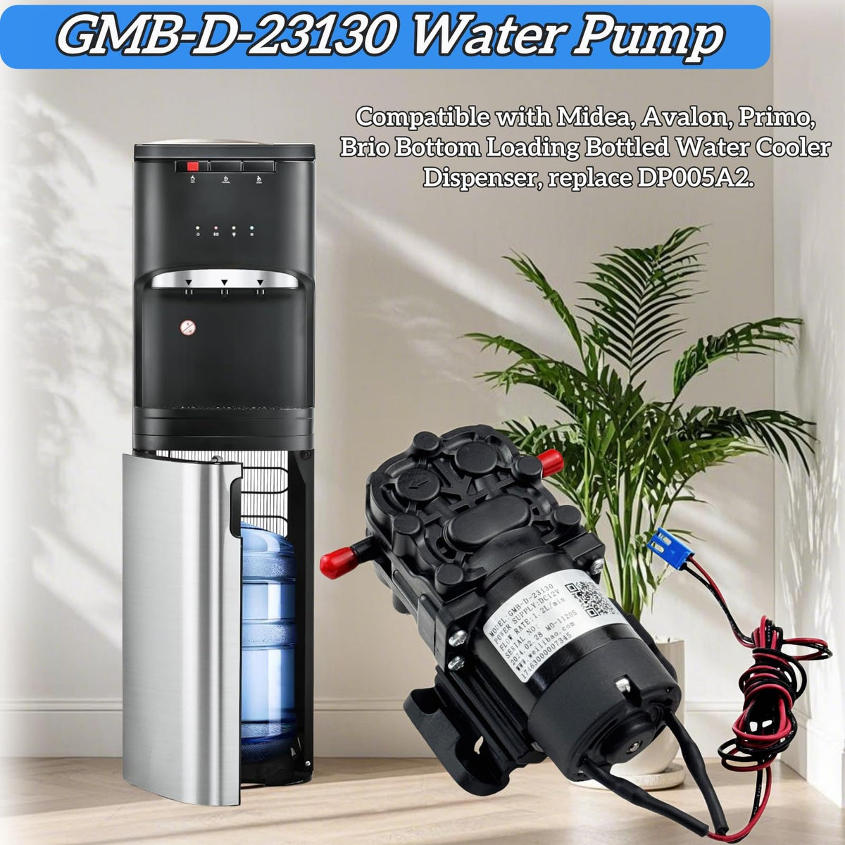 ROTWQ GMB-D-23130 DC 12V operation emphasizes compact, low-noise performance