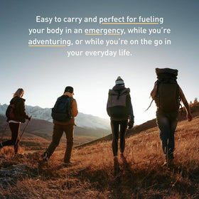 ROUNDHOUSE PROVISION compact bars fit in bug-out bags for quick nourishment.