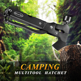RoverTac saw enables efficient woodwork during camping and shelter setup.