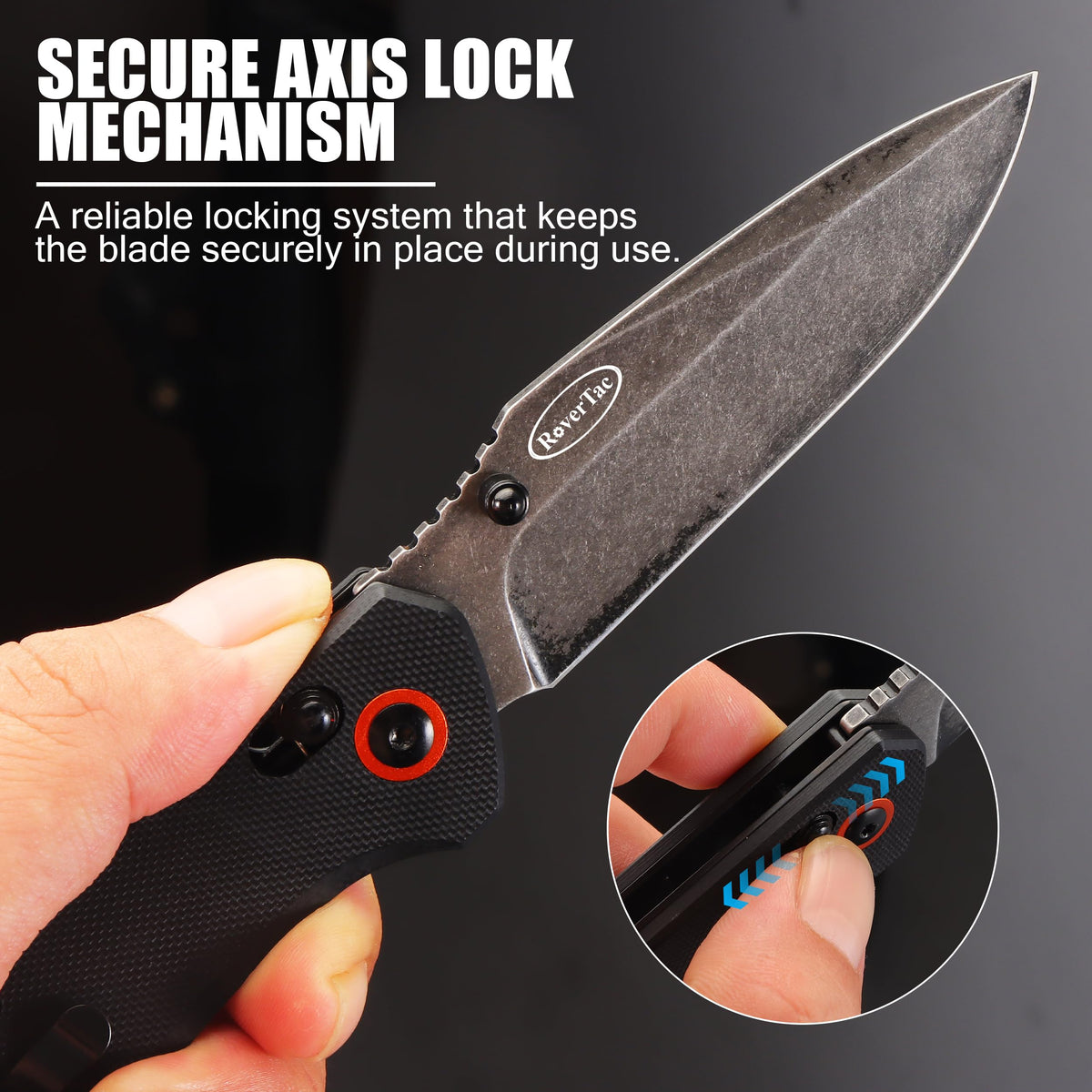 RoverTac lanyard hole adds quick access and tether.