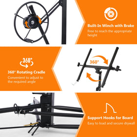 Rovibek Lift offers a stable tripod base for safe ceiling work.
