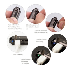 RovyVon A3 Gen 4 mini flashlight at 650 lumens for bright outdoor use