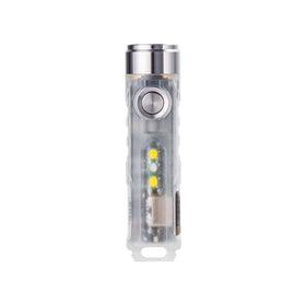 RovyVon Aurora A7-G4 keychain flashlight with USB-C recharge for quick outdoor illumination.