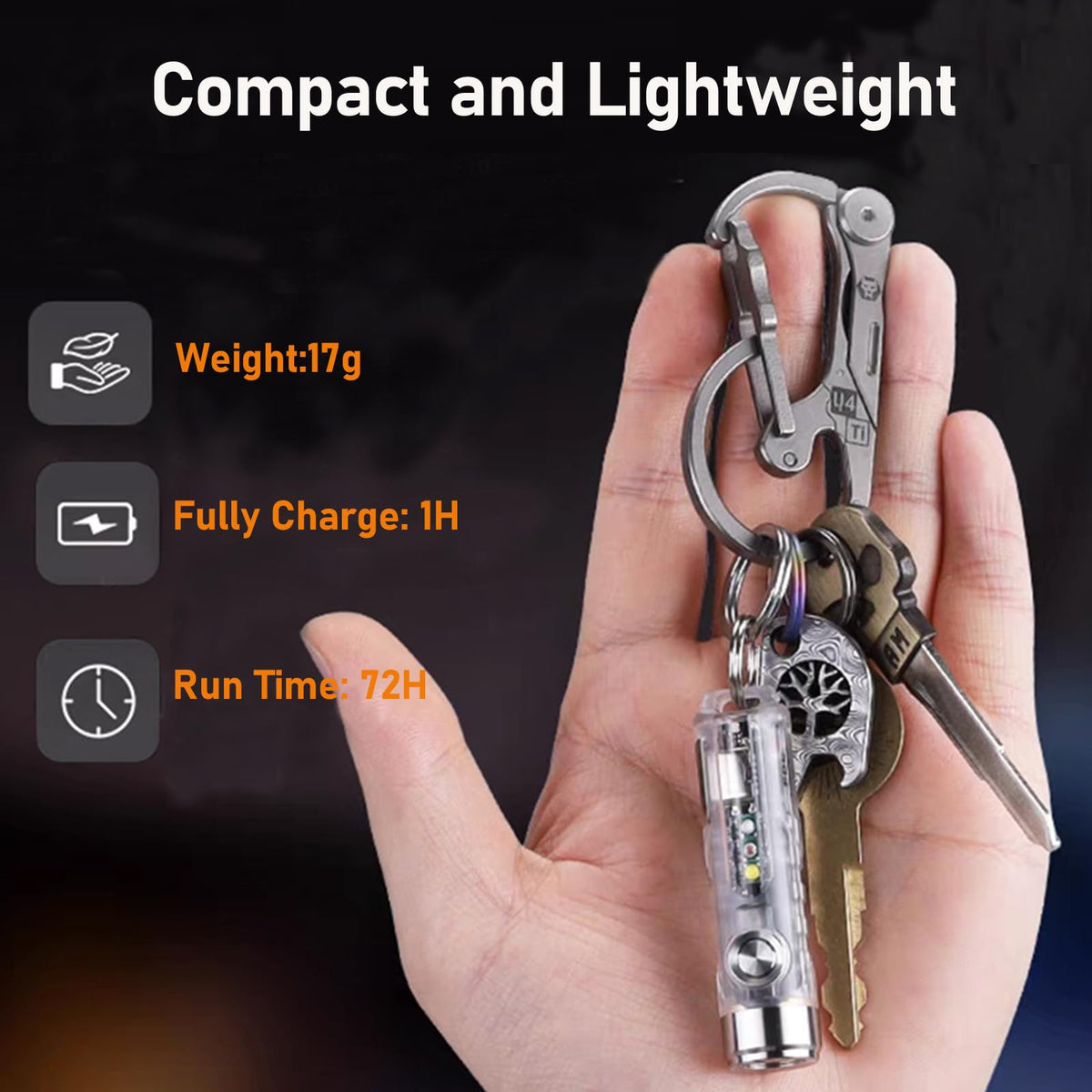 RovyVon Aurora A8 compact size fits in a pocket or keychain
