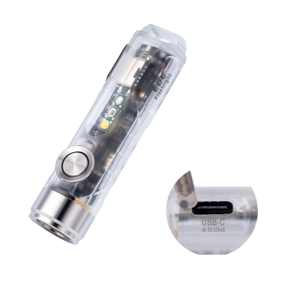 RovyVon Aurora A8 front view illuminates everyday carry with bright main beam