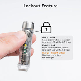 RovyVon Aurora A8 lock mode prevents accidental pocket activation.