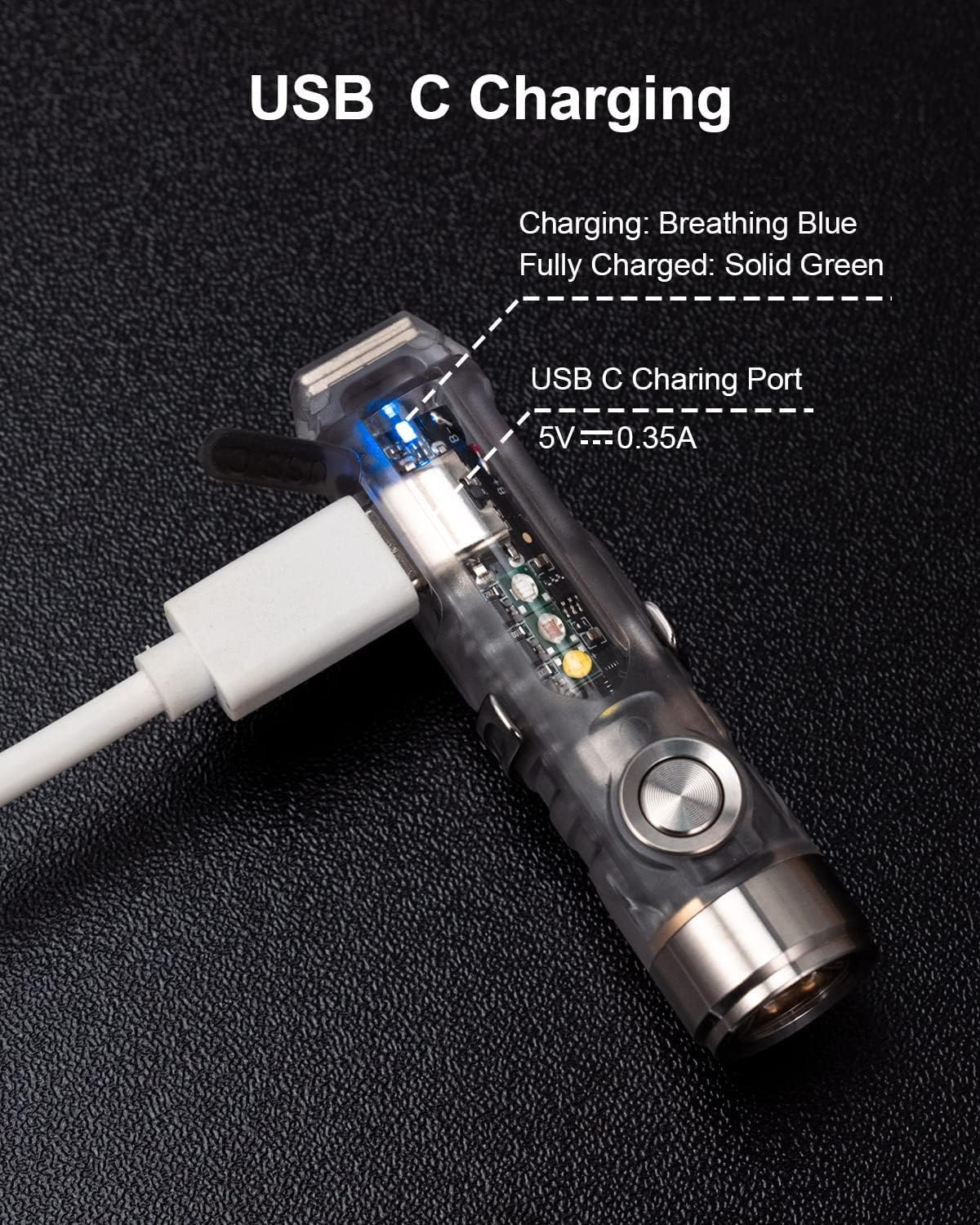 RovyVon Aurora A8 removable magnetic clip and tail base for hands-free use.