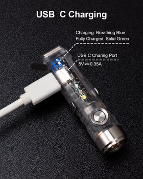 RovyVon Aurora A8 removable magnetic clip and tail base for hands-free use.