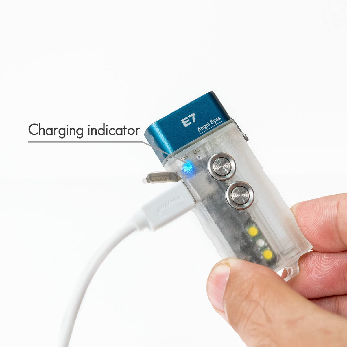 RovyVon E7 dual-power design lets you switch to AAA when USB charging isn't available