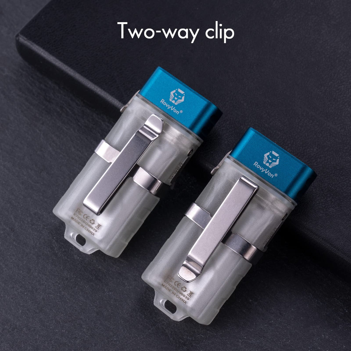 RovyVon E7 compact pocket light fits on a keychain for everyday carry