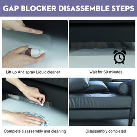 RowinsyDD furniture-gap protector blocks pet balls and clutter from beneath furniture.