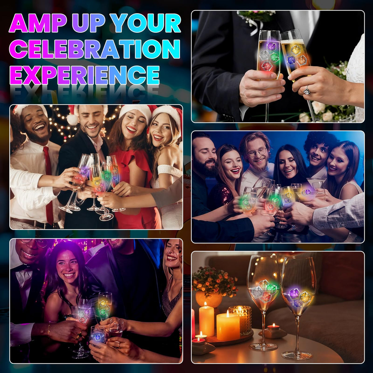 RowinsyDD reusable drink lights provide long-lasting party ambiance