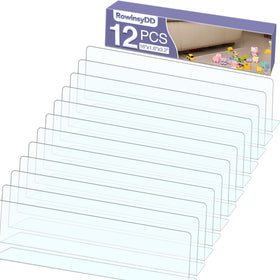 RowinsyDD under-couch blocker in clear plastic keeps toys and dust from slipping under furniture.