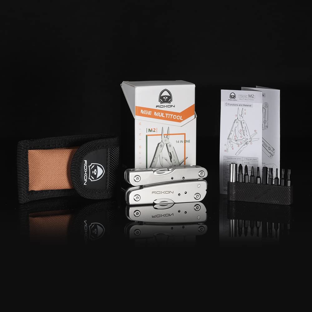 Roxon M2 kit shown with holder and included tools