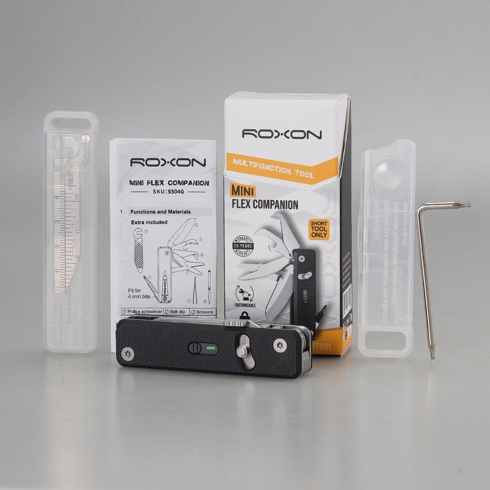 ROXON S504G tweezers and toothpick for careful handling