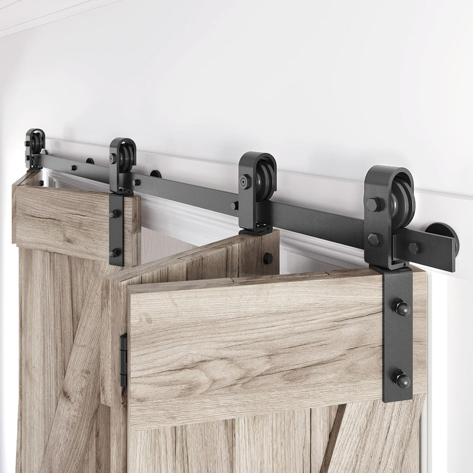 ROYMELO bifold track kit for quiet, space-saving doors.