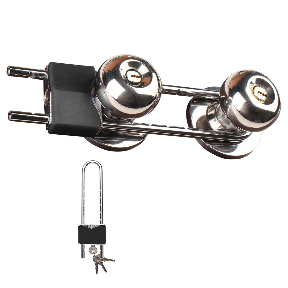 ROZEKEAN on-door view showcasing key locking capability for extra security