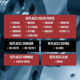 RPS water pump impeller 5.0 V8 shaft 12-spline compatibility for reliable engagement