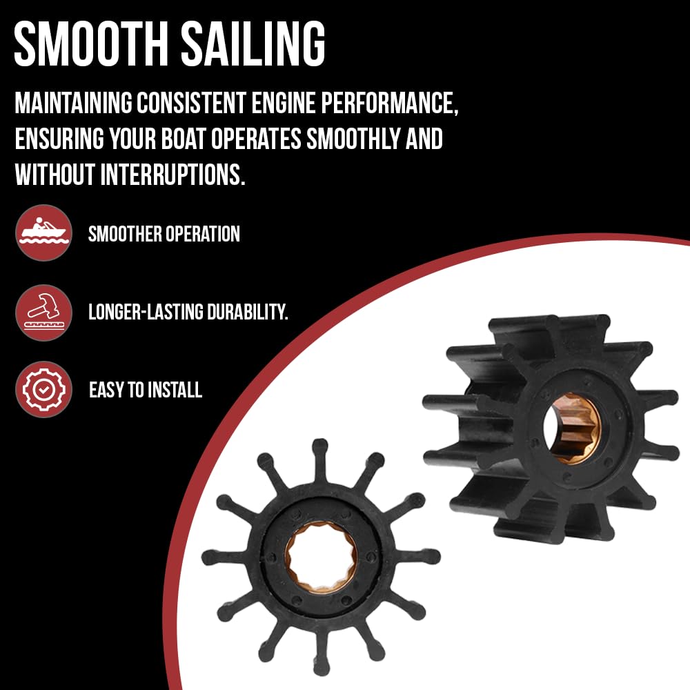 RPS water pump impeller includes o-rings and gaskets for quick, leak-free installation