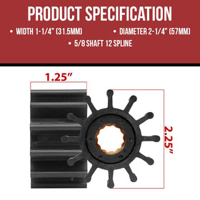 RPS water pump impeller packaging helps easy replacement with seals included