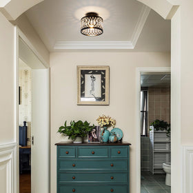 Rpzloila kitchen ceiling fixture demonstrates space-saving design for compact rooms.