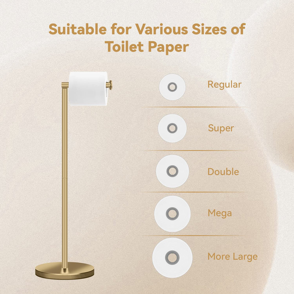 RRM anti-slip base helps keep the unit steady on bathroom floors.