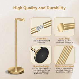 RRM stand features a 15 cm roller arm compatible with most roll sizes.