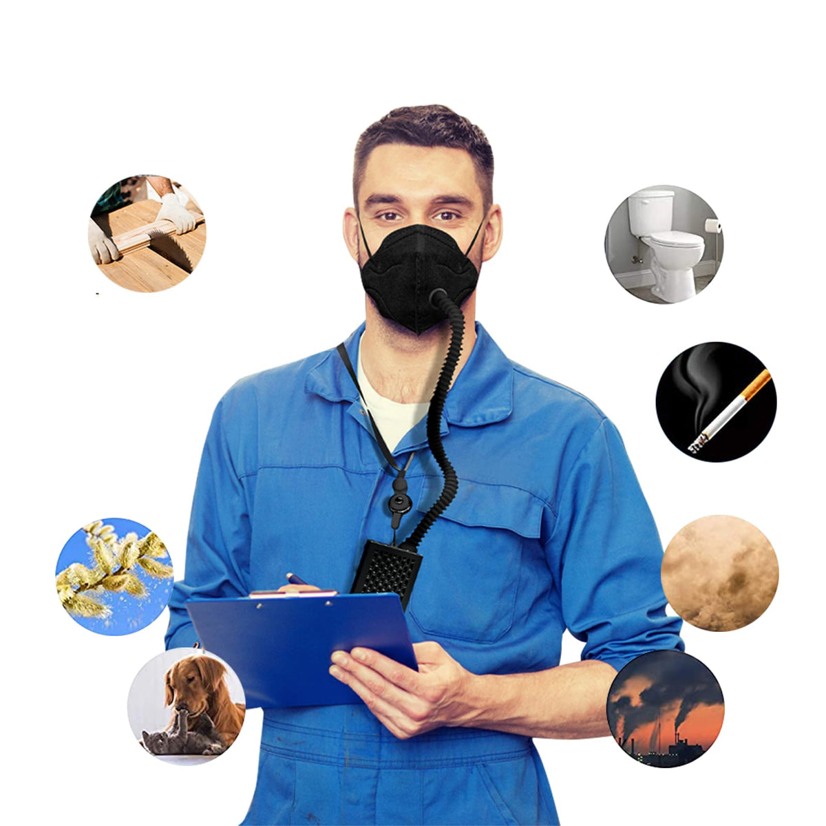 Rsenr dust-paint-welding workflow in safety mode with cleaner air