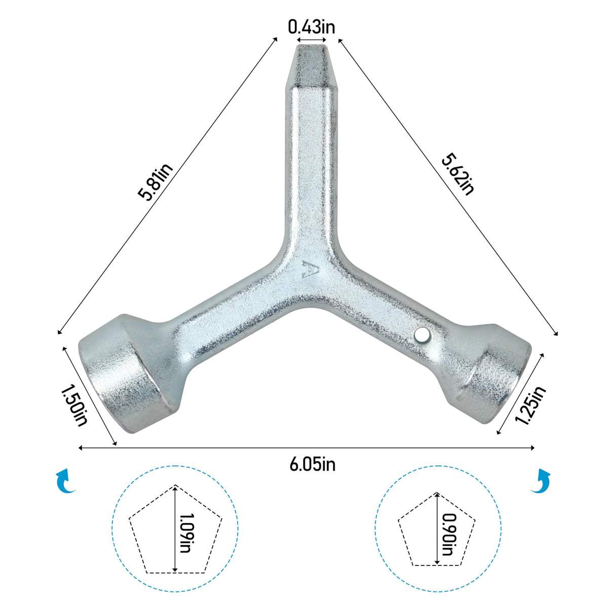 Rust resistant metal construction delivers durable performance in outdoor meter pits.