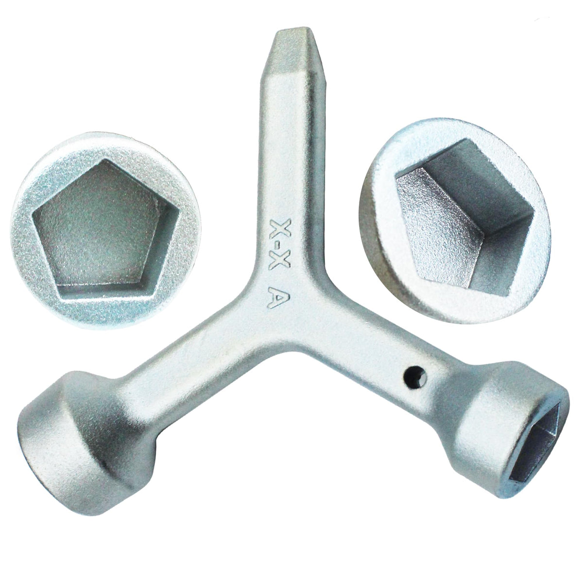 Rsoise MKF2 triangular curb box key opens meter lids with ease.