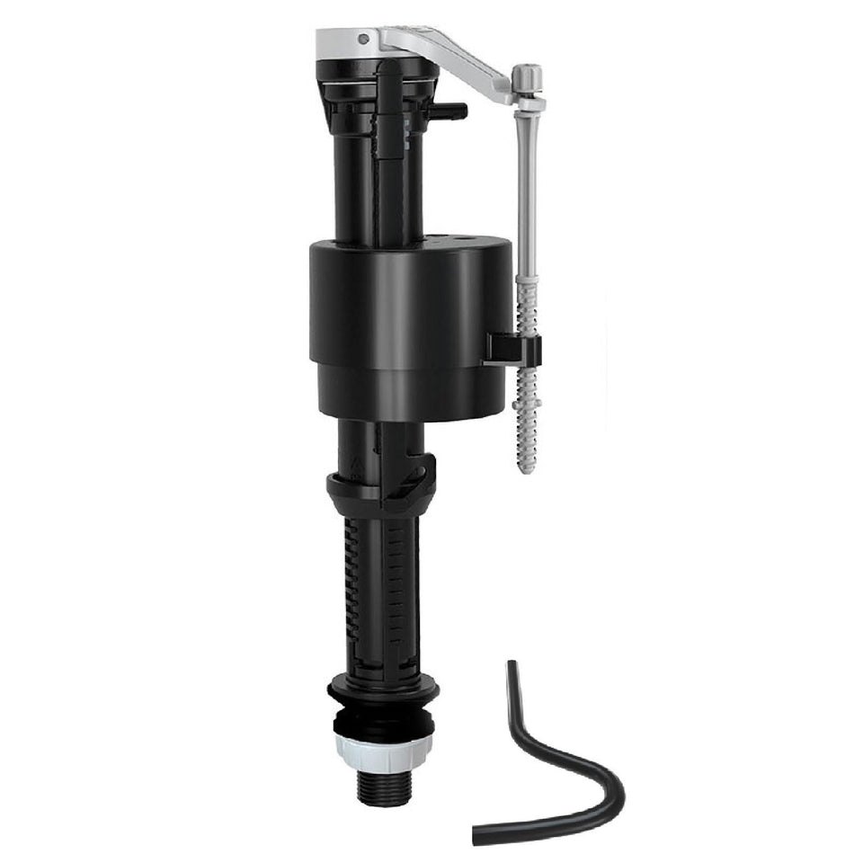 R&T A1320 close-up of the toilet fill valve for quiet, efficient tank filling