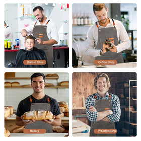 Rtcimoic apron versatile for bartenders, chefs, florists, gardeners, and more, across roles.