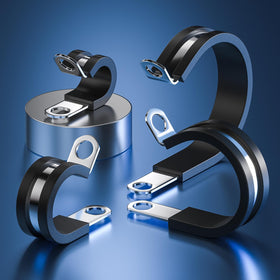 RTHIEAI hose and pipe clamp securely grips cables in tight spaces