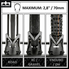 RTR BIKES Brutus durable textured powder-coat finish protects against rust and scratches.