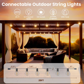 RTTY G40 LED bulbs close-up show durable shatterproof outdoor design