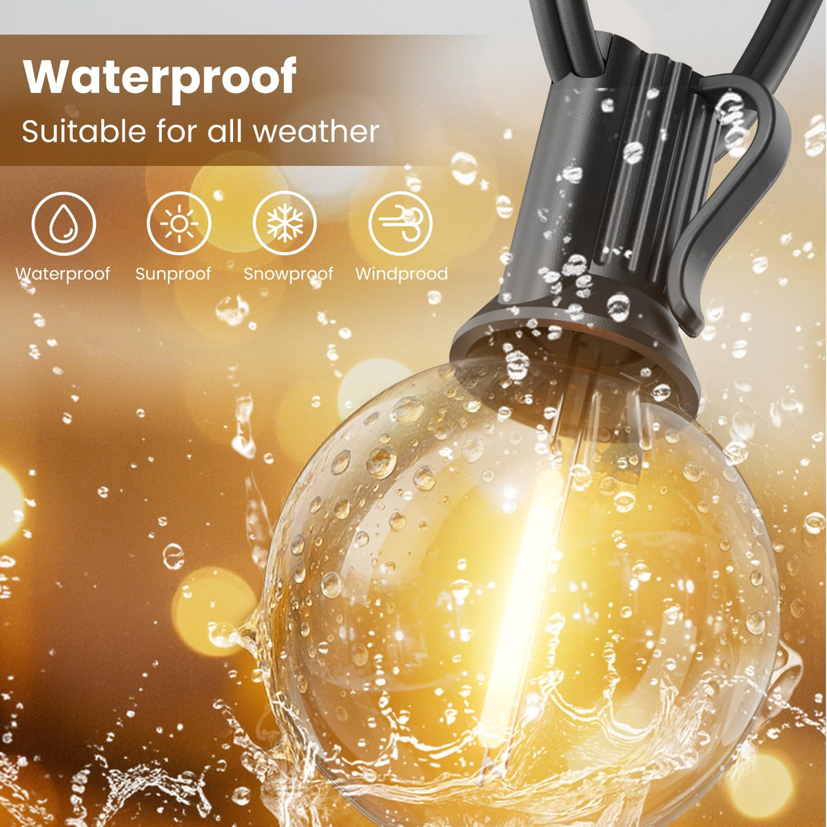 RTTY shatterproof globe bulbs enhance safety on busy patios