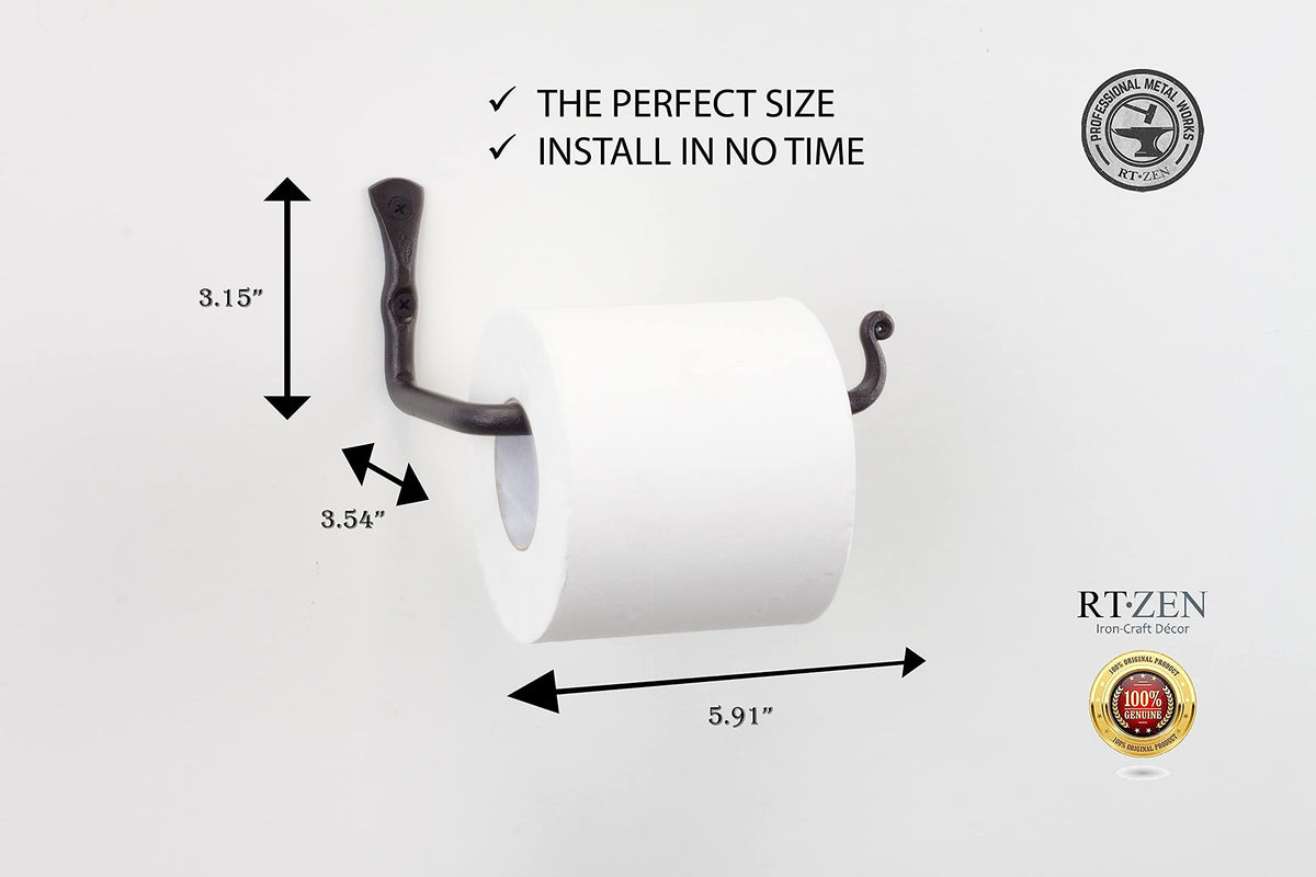 RTZEN durable rust-resistant metal finish resists humidity for long-lasting bathroom use.