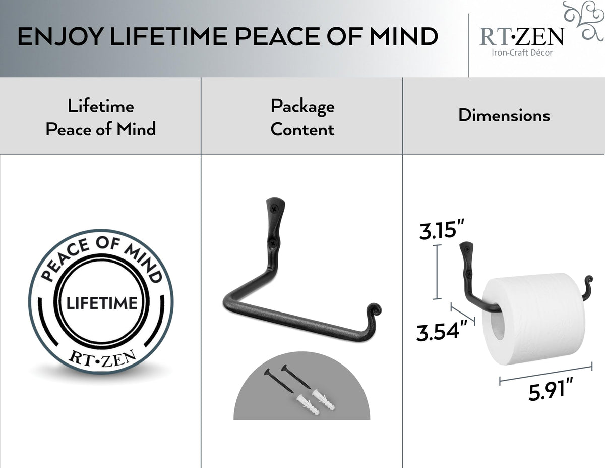 RTZEN screws and hardware for installation ensure quick, secure setup.